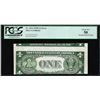Image 1 : 1935E $1 Silver Certificate Note Misaligned Back Print ERROR Fr.1614 PCGS About New 50