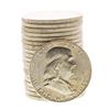 Image 1 : Roll of (20) Brilliant Uncirculated 1961-D Franklin Half Dollar Coins