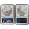 Image 2 : Lot of (2) 2011-S $1 American Silver Eagle Coins NGC MS70