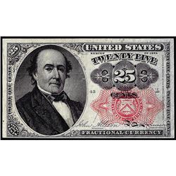 1874 25 Cents Fifth Issue Fractional Currency Note