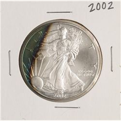 2002 $1 American Silver Eagle Coin Amazing Toning