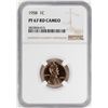 Image 1 : 1958 Proof Lincoln Wheat Cent Coin NGC PF67RD Cameo