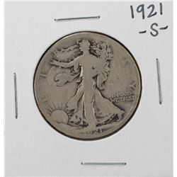 1921-S Walking Liberty Half Dollar Coin