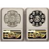Image 2 : Set of 2018 Mexico 1 Onza Silver Libertad Coins NGC MS70 & PF70 Ultra Cameo