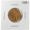 Image 1 : 1881 $5 Liberty Head Half Eagle Gold Coin