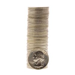 Roll of (40) Brilliant Uncirculated 1964-D Washington Quarter Coins
