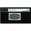 Image 2 : 1863 Ten Cents Fourth Issue Fractional Note Fr.1259 PMG Gem Uncirculated 66EPQ