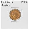 Image 1 : 1913 $2 1/2 Indian Head Quarter Eagle Gold Coin