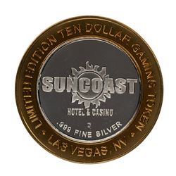 .999 Fine Silver Suncoast Las Vegas, Nevada $10 Limited Edition Gaming Token