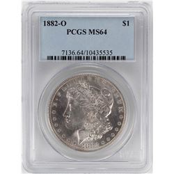 1882-O $1 Morgan Silver Dollar Coin PCGS MS64