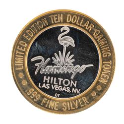 .999 Silver Flamingo Las Vegas $10 Casino Limited Edition Gaming Token