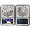 Image 2 : Lot of (2) 2011-S $1 American Silver Eagle Coins NGC MS70