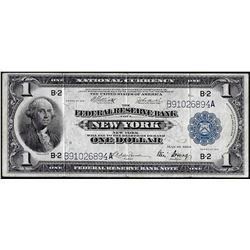 1918 $1 Federal Reserve Bank Note New York