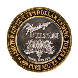 .999 Fine Silver Flamingo Reno, Nevada $10 Limited Edition Gaming Token