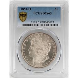 1881-O $1 Morgan Silver Dollar Coin PCGS MS65