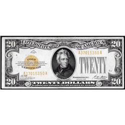 1928 $20 Gold Certificate Note