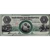 Image 1 : 1800's $1 State at New Brunswick Obsolete Note