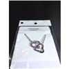 Image 2 : Austrian Crystal with Swarovski Elements - Interlocking hearts-Pink