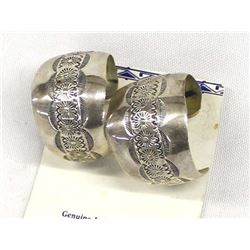 Navajo Sterling Hoop Earrings