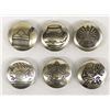 Image 1 : Silver Mixed Design Button Covers