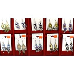 Native American Inspired Hand Painted Earrings