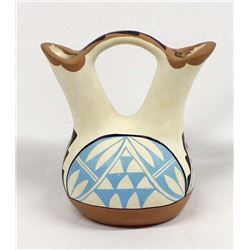 Jemez Hand Painted Ceramic Wedding Vase, Gachupin