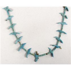 Santo Domingo Turquoise Heishi Fetish Necklace