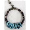 Image 2 : Navajo Shell Heishi & Turquoise Nugget Earrings