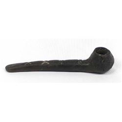 Vintage Native American Pottery Pipe