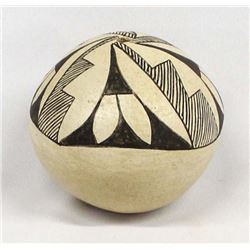 Native American Acoma Pottery Seed Jar