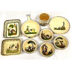 9 Pieces of Vintage Mexican Pottery