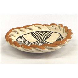 Historic Acoma Pottery Shallow Bowl