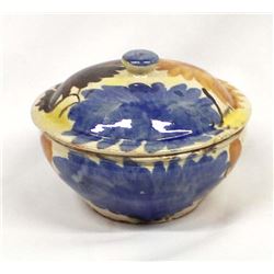 Vintage Mexican Majolica Pottery Lidded Bowl