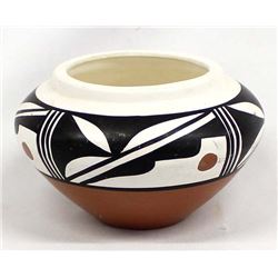Jemez Hand Painted Ceramic Pottery Bowl by L Toya