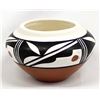 Image 1 : Jemez Hand Painted Ceramic Pottery Bowl by L Toya