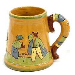 Antique/Vintage Mexican Redware Pottery Cup