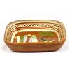 Image 2 : Vintage Mexican Redware Pottery Dish