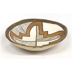 Vintage Laguna Pueblo Pottery Shallow Bowl by Kie