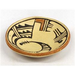 Historic Hopi Pottery Shallow Bowl by T. Burton