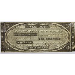 1841 $3 BANK OF ORANGE COUNTY
