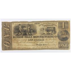 MUNROE FALLS MANE CO OHIO 1838 $1