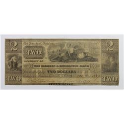 MASSACHUSETTS $2 FARMERS AND MERCHANTS BANK 1837