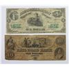 Image 1 : 2 RAILROAD OBSOLETE NOTES 1854-71