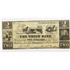 Image 1 : 1858 $2 UNION BANKD BRUNSWICK, MAINE