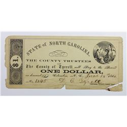 1861 STATE OF NORTH CAROLINA