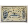 Image 1 : 1860'S OBSOLETE FRACTIONAL FIVE CENT SCRIP