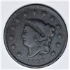 Image 1 : 1827 LARGE CENT NEWCOMB 10 R4+