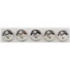 Image 2 : LOT OF (5) 2016 CHINA MOON FESTIVAL SILVER OUNCES