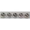 Image 1 : LOT OF (5) 2016 CHINA MOON FESTIVAL SILVER OUNCES