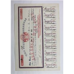 1861 $5 CONFEDERATE CIVIL WAR BOND